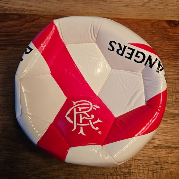 NEW Castore Soccer Ball - Rangers Football Club - Size 5 - Red & White - Picture 2 of 6